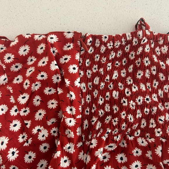 Faithfull The Brand Red Floral Sundress XS - Picture 8 of 9